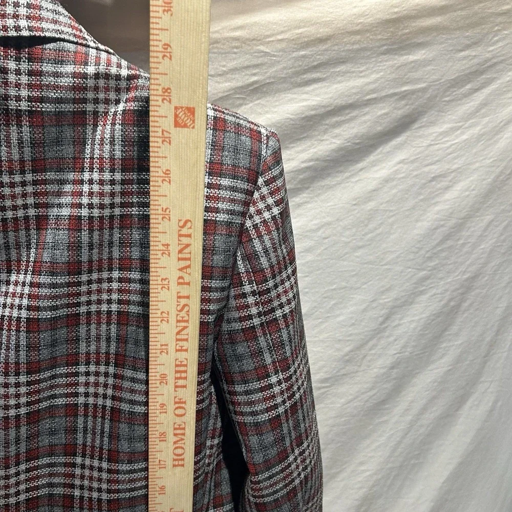 Vintage 70s Cricketeer Mens Plaid Blazer Sport Coat 40R Union Made USA